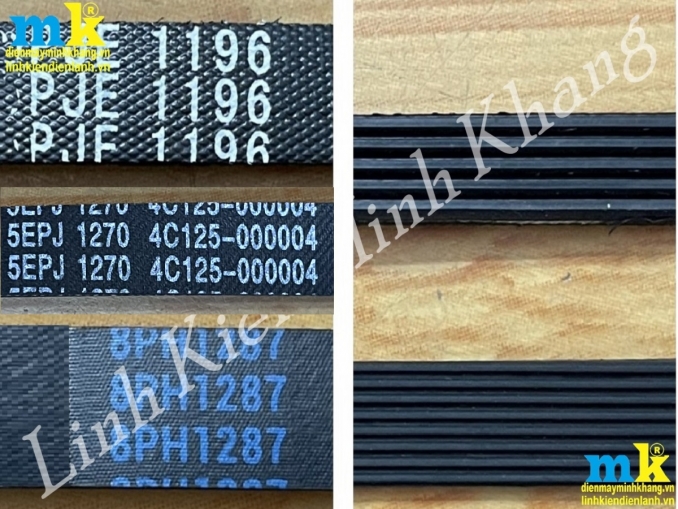 ( SP42 )  Dây Curoa Máy Giặt Cửa Trước 1196 / 1270 / 1287 / 1155